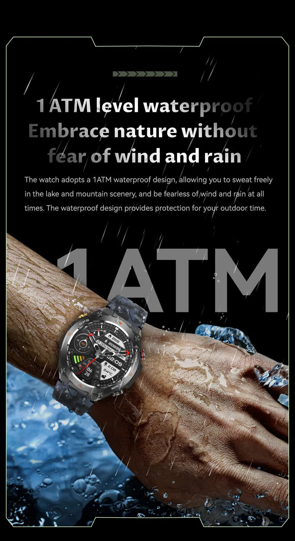 2025 New GPS Smart Watch 1.45" Ultra HD Display Built-in GPS & Compass Make/Receive Phone Calls Smart Bracelet 650mAh Battery WSJIT