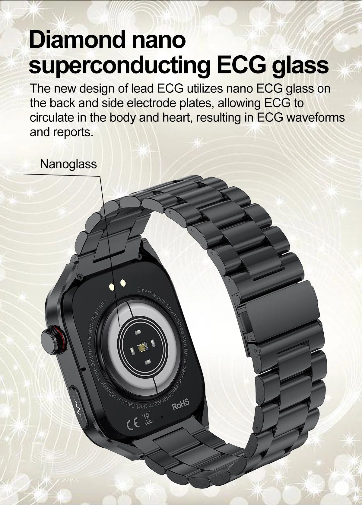 2025New Micro Physical Examination Smart Watch For Men Uric Acid Body Fat Five Organ Health Watches Bluetooth Call SmartBracelet WSJIT