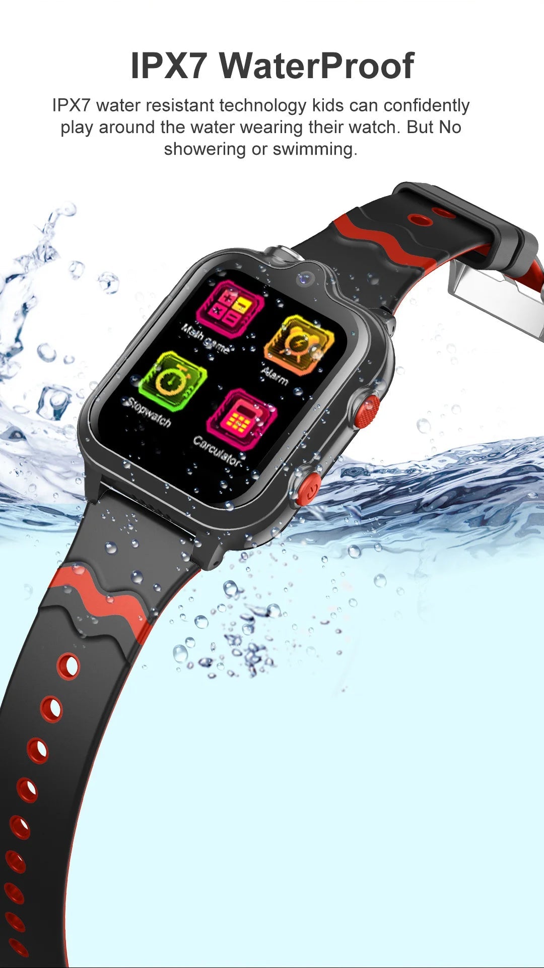2025 New Smart Watches 4G Kids GPS AGPS LBS SOS Music Playback Dual Camera Smartwatch Waterproof 900mAh Boy Girl Children Gift WSJIT