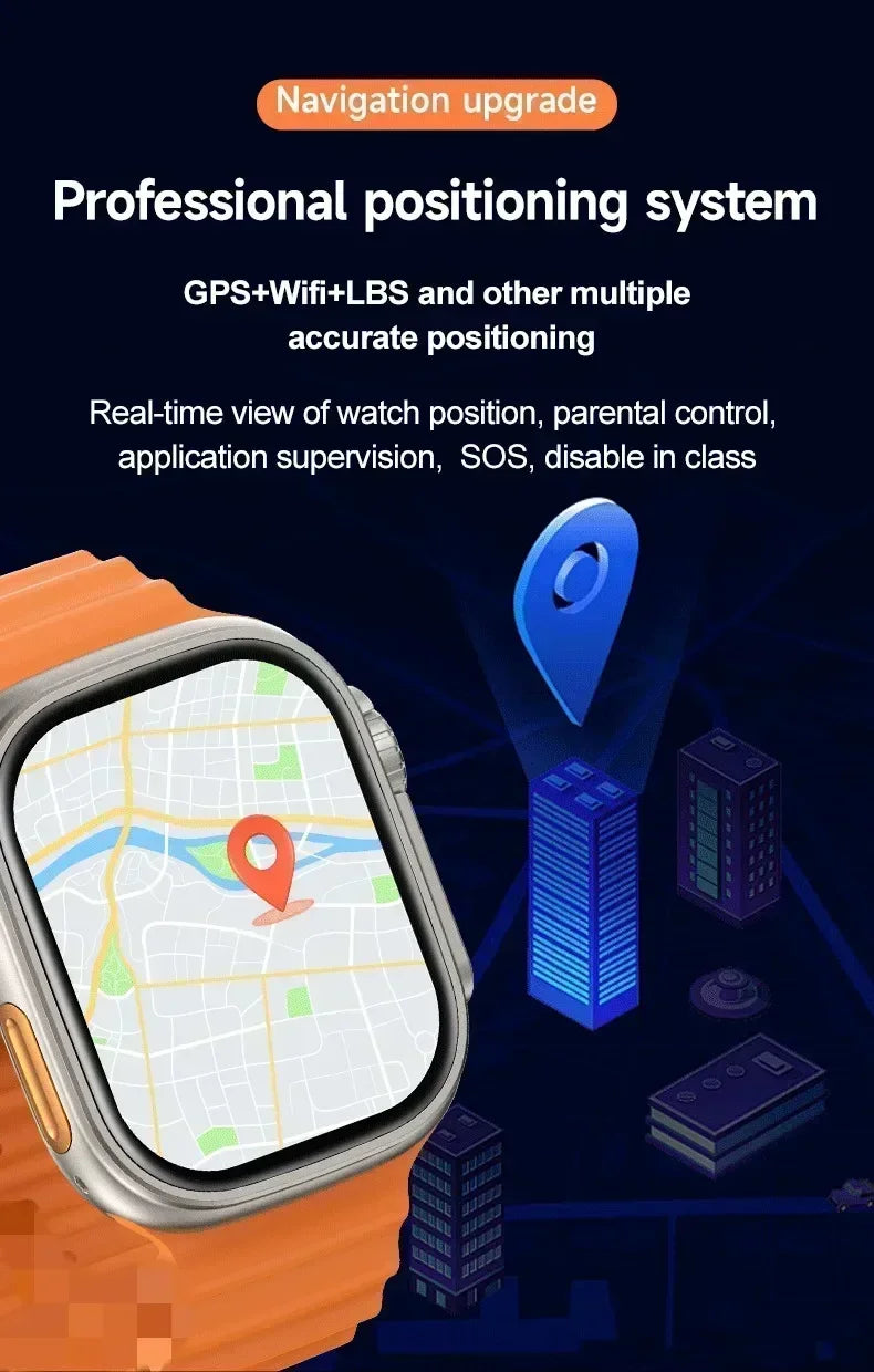 2025 New 4G All Network M53 Smart Watch Android Operating S10 System GPS Map Google Play Passometer Sleep Tracker SIM Card WSJIT