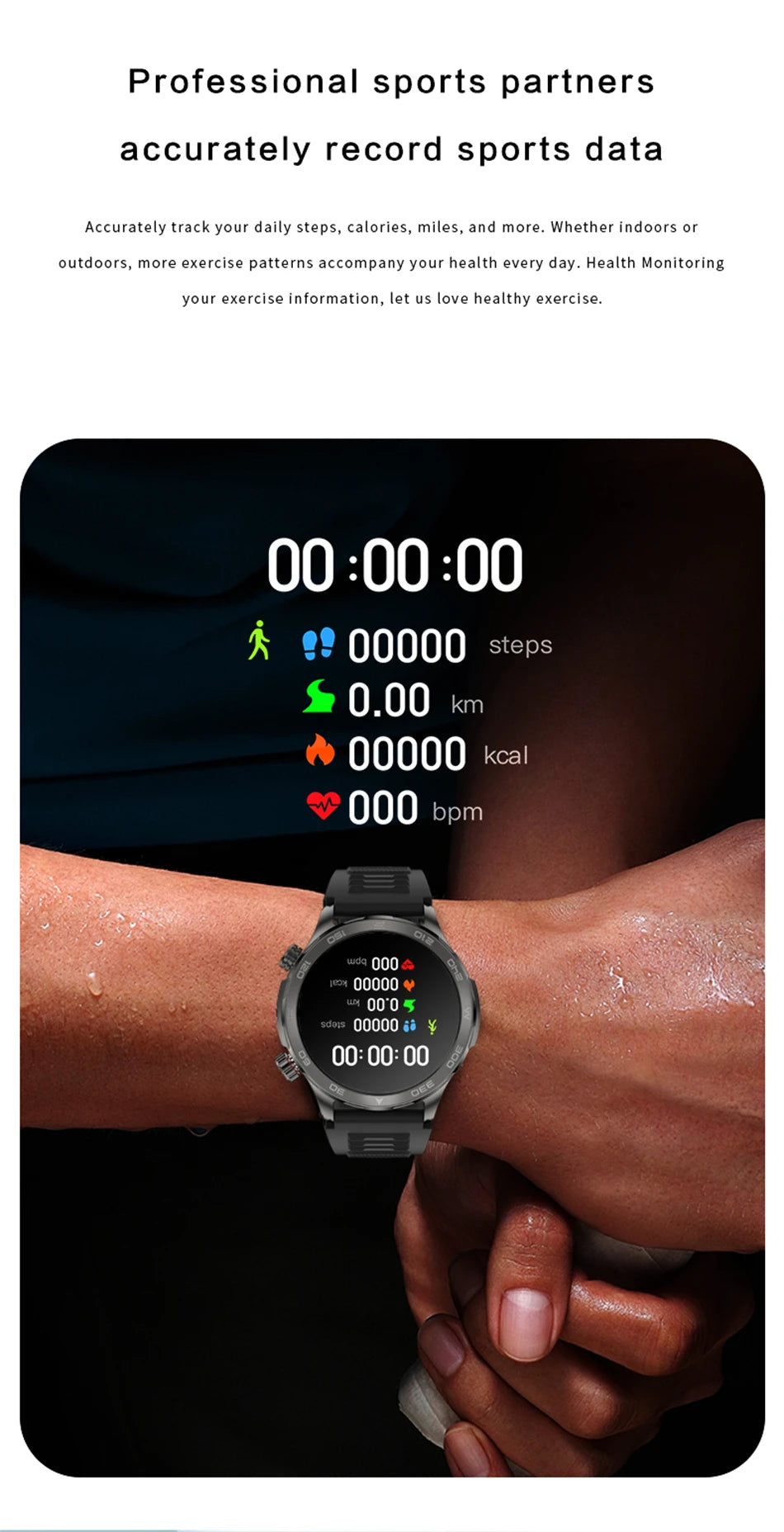 2025 New Bluetooth Call Smart Watch Men For Huawei AMOLED HD Large Screen Heart Rate NFC IP68 Waterproof GPS Sports Smart Watch WSJIT