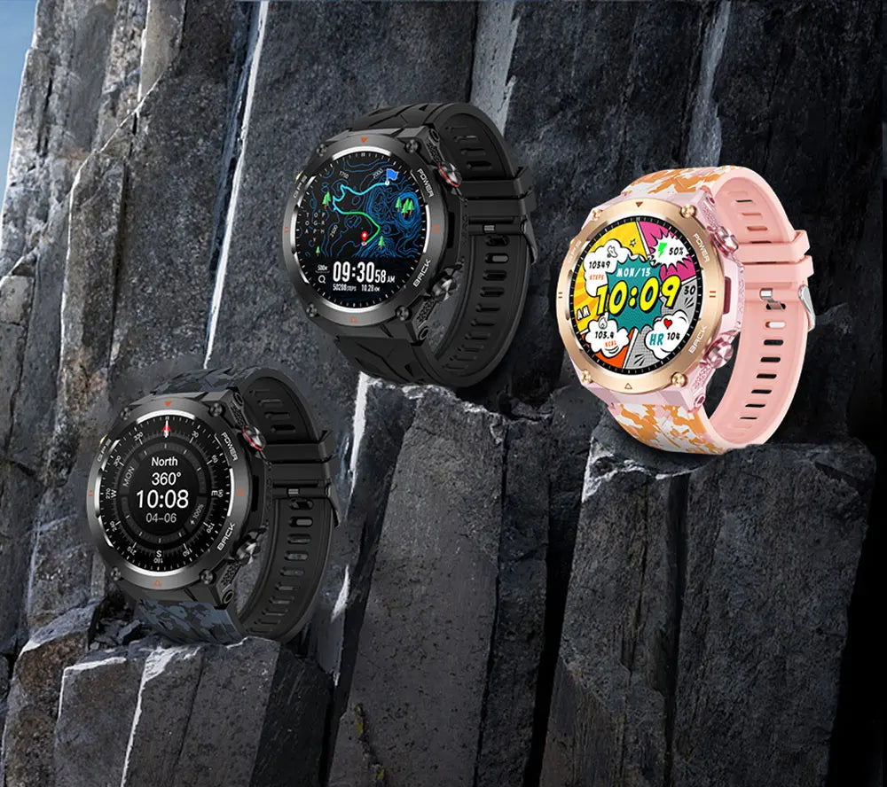 2025 New GPS Smart Watch 1.45" Ultra HD Display Built-in GPS & Compass Make/Receive Phone Calls Smart Bracelet 650mAh Battery WSJIT