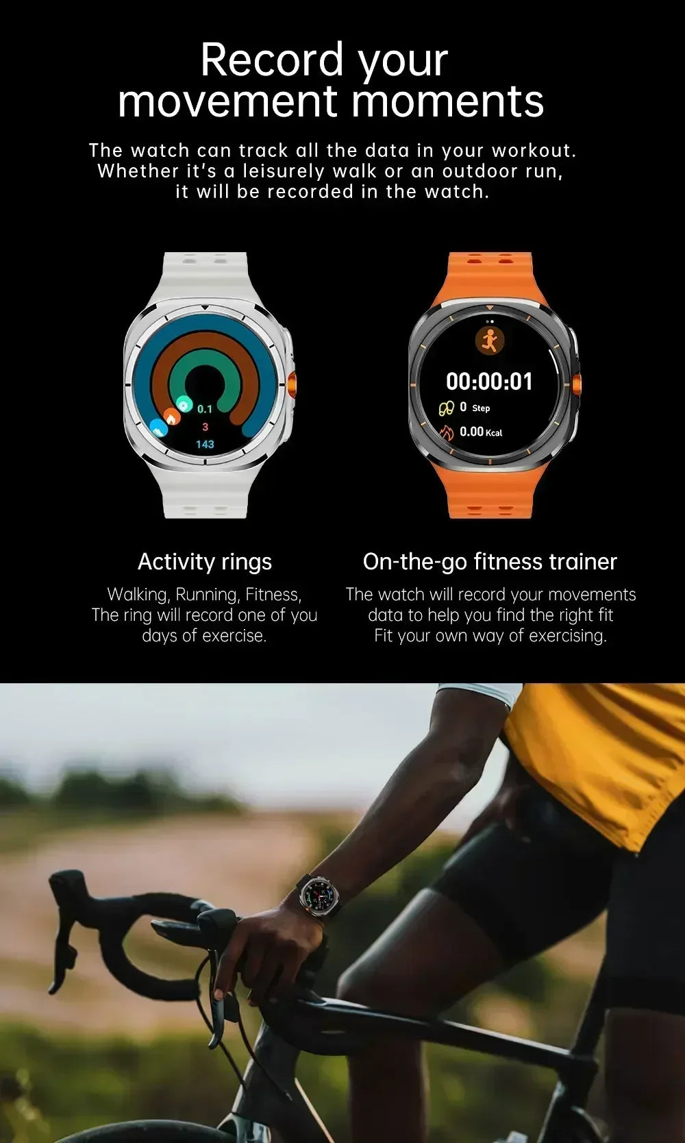 2025 New Smart Watch Android OS Smartwatch 5G Sim Card GPS WIFI Rotary Camera Global Calling 256GB Storage Amoled Screen WSJIT